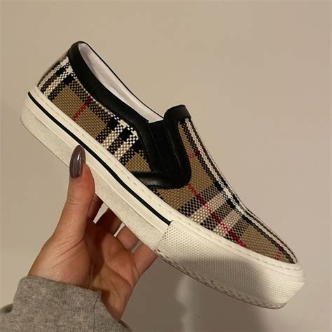 women pink burberry shoes|burberry slip on sneakers women's.